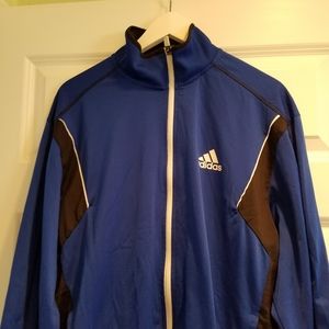 Adidas royal blue men's large Climalite jacket
